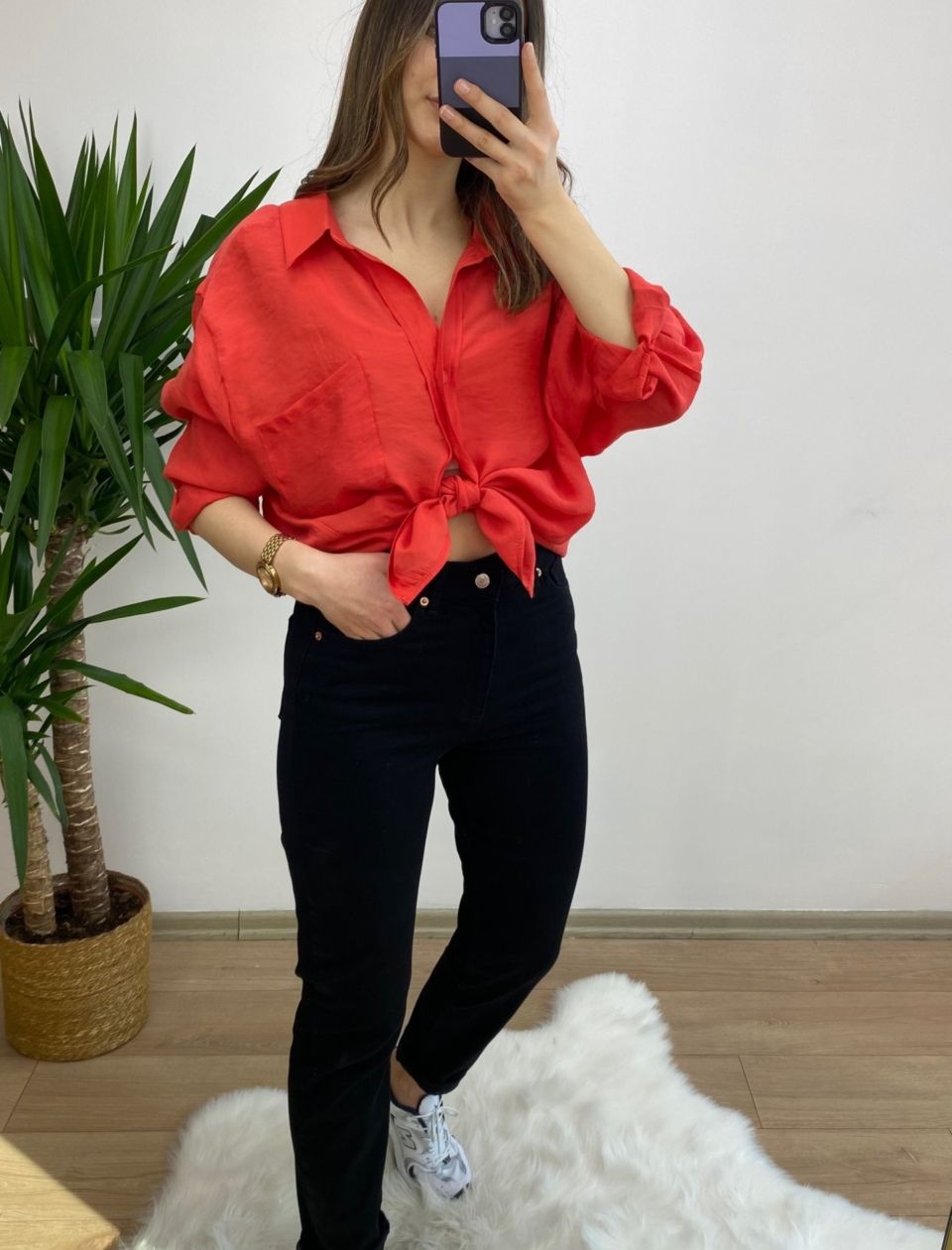Siyah Zara Likralı Mom Jean - Görsel 2