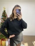 Siyah Premium Triko Kazak