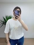 Beyaz Yıldız İncili T-shirt