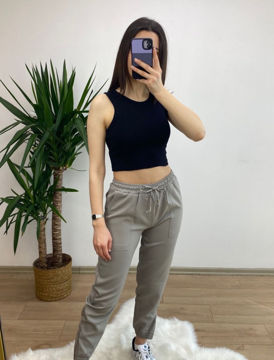 Siyah Halter Yaka Atlet - Görsel 2