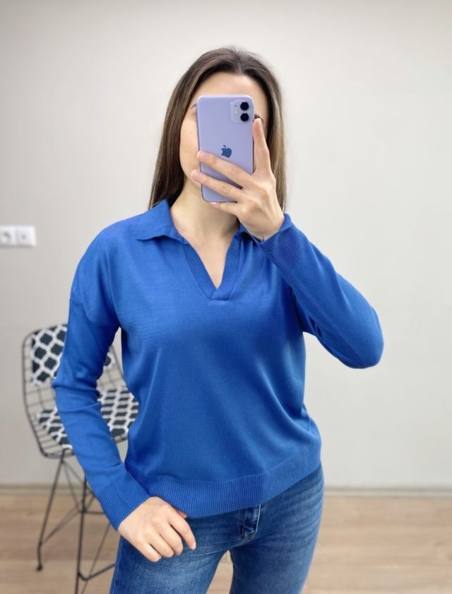 sax Polo Yaka İnce Kazak