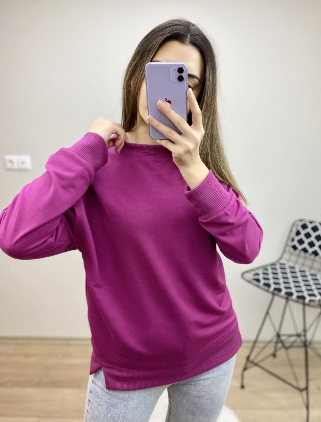 Mürdüm bisiklet yaka sweat