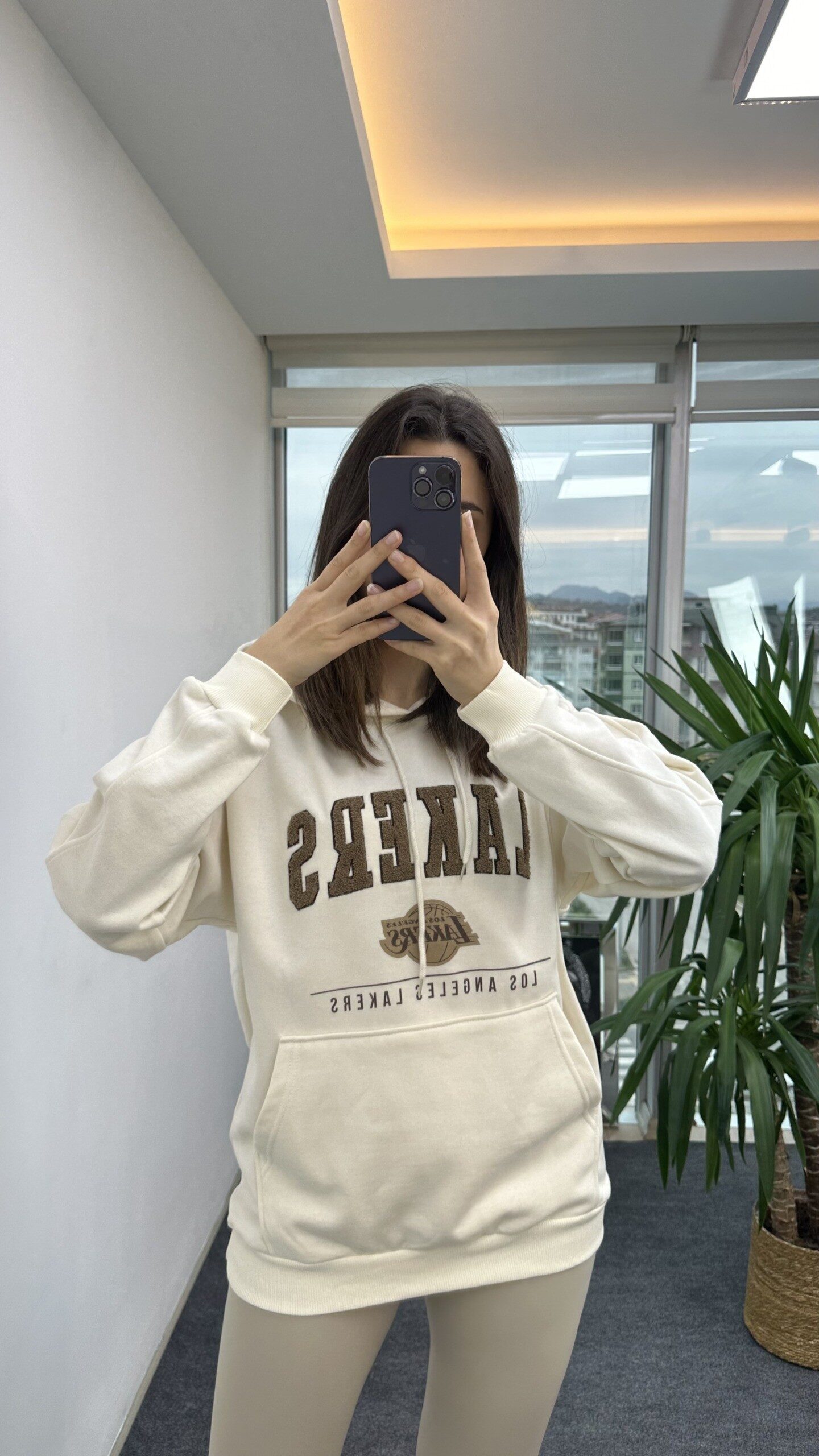 Ekru LAKERS Sweat - Görsel 5