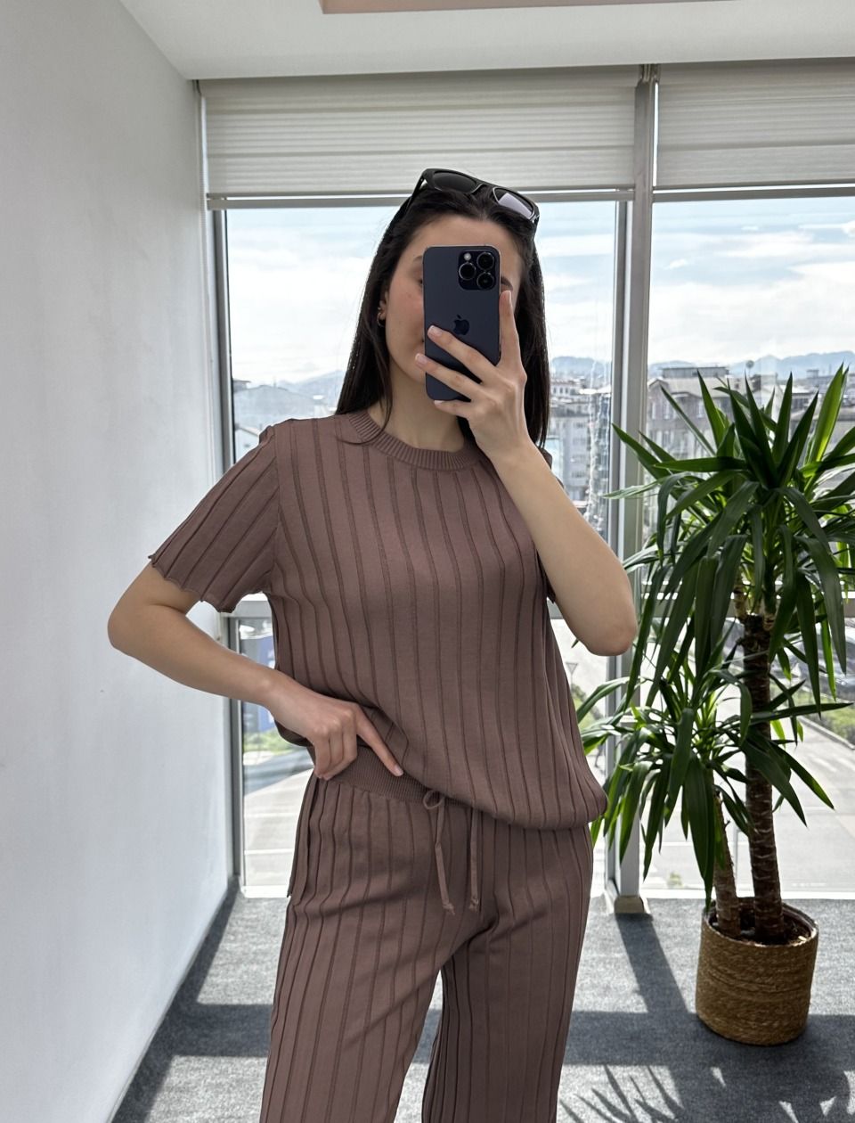 Kahve Premium Kalite Triko Takım - Görsel 4