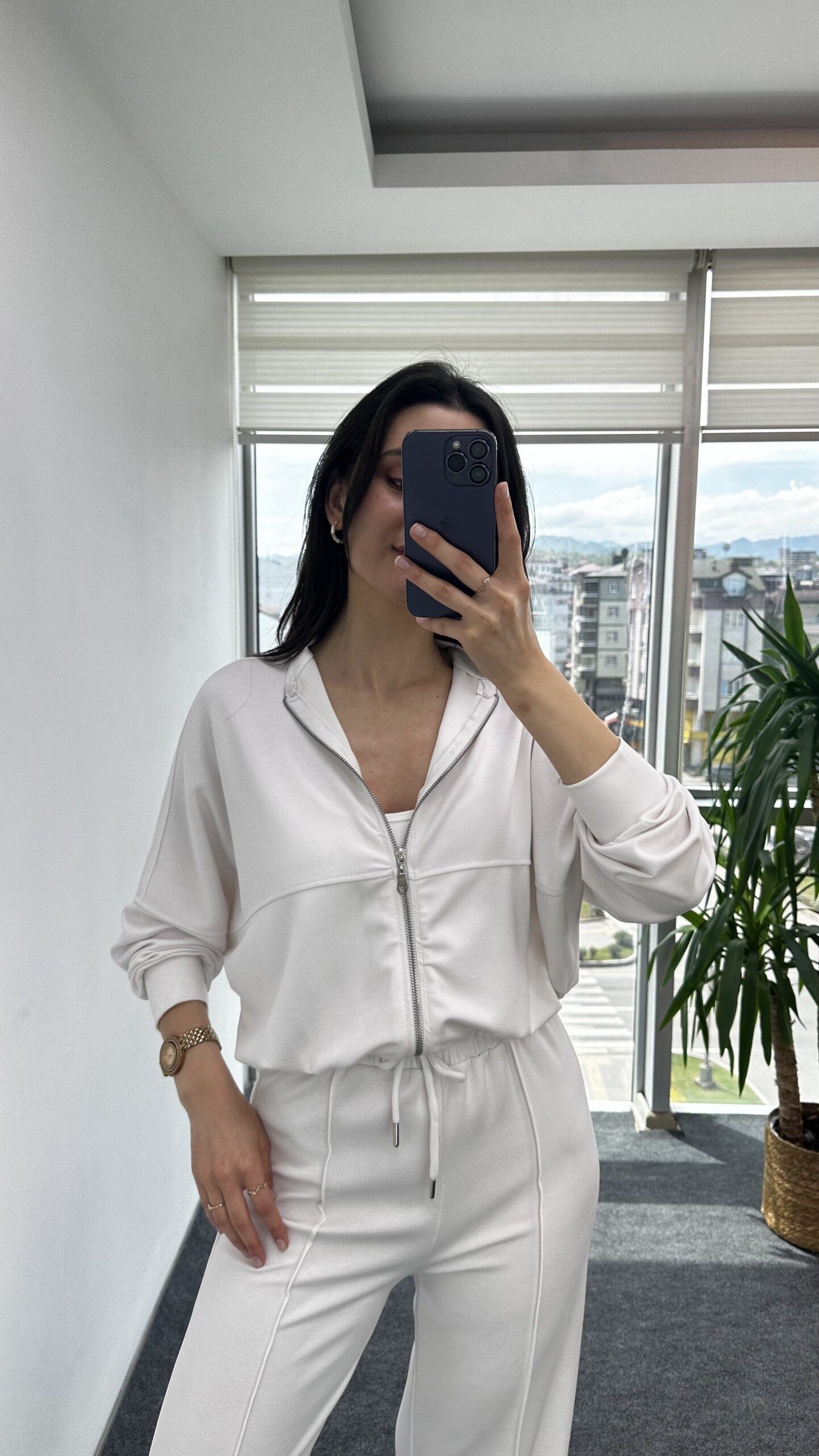 Beyaz Premium Modal Kumaş Takım - Görsel 5